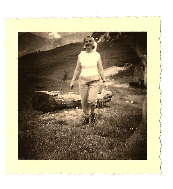mia madre al col Checrouit, 1958