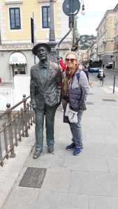 la sottoscritta con il suo "rigido" fidanzato